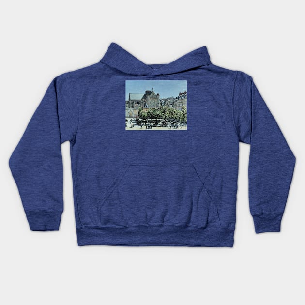 St. Germain - Claude Monet Kids Hoodie by KargacinArt